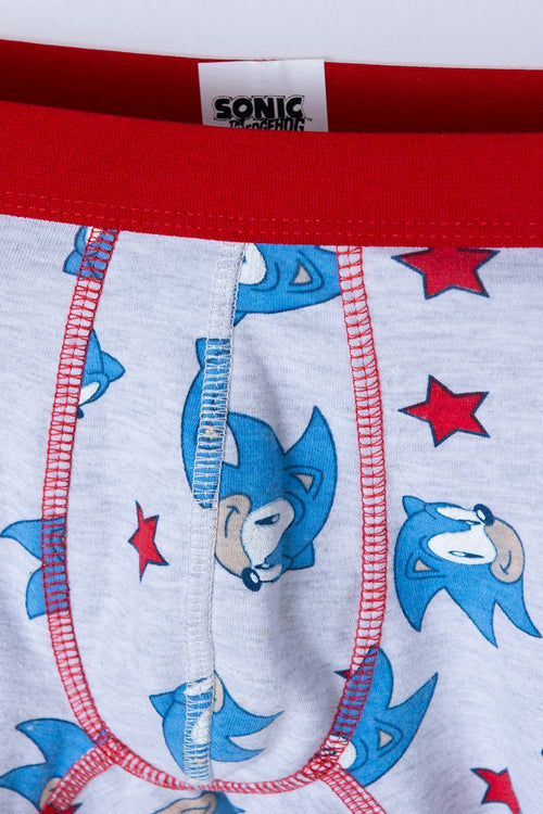 PACK X2 BOXER DE SONIC BLANCO Y GRIS PARA NIÑO