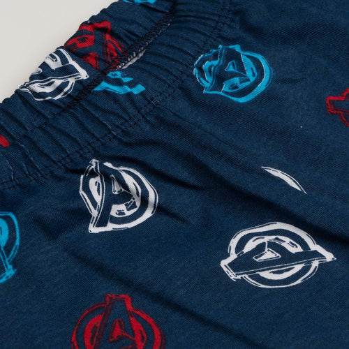 PIJAMA AVENGERS PANTALÓN LARGO ROJO Y AZUL PARA NIÑO