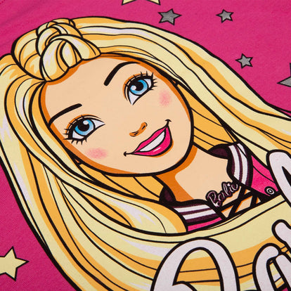 BUZO DE BARBIE ESTAMPADO FUCSIA PARA NIÑA