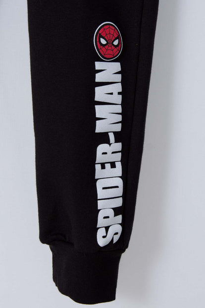 JOGGER DE SPIDER-MAN ESTAMPADO NEGRO PARA NIÑO