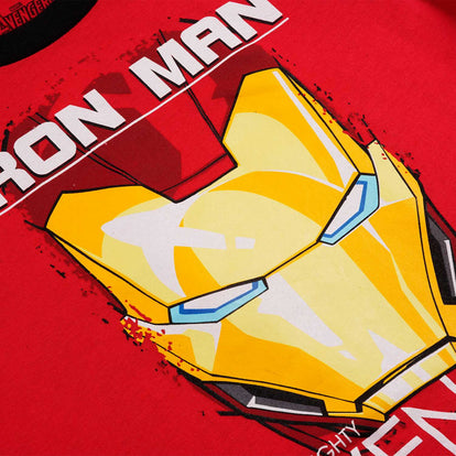 PIJAMA DE MARVEL DE PANTALÓN LARGO ROJO PARA NIÑO