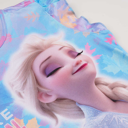 PIJAMA DE NIÑA, BATOLA AZUL DE FROZEN