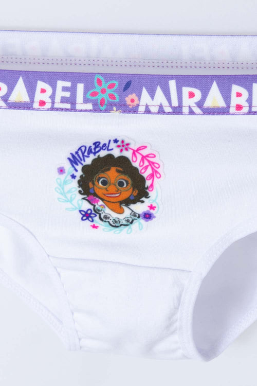 PACK X2 PANTIES DE ENCANTO BLANCO Y FUCSIA PARA NIÑA