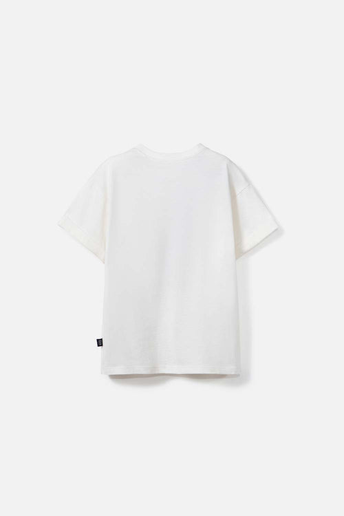 CAMISETA DE AMONG US MANGA CORTA MARFIL PARA TEEN NIÑA