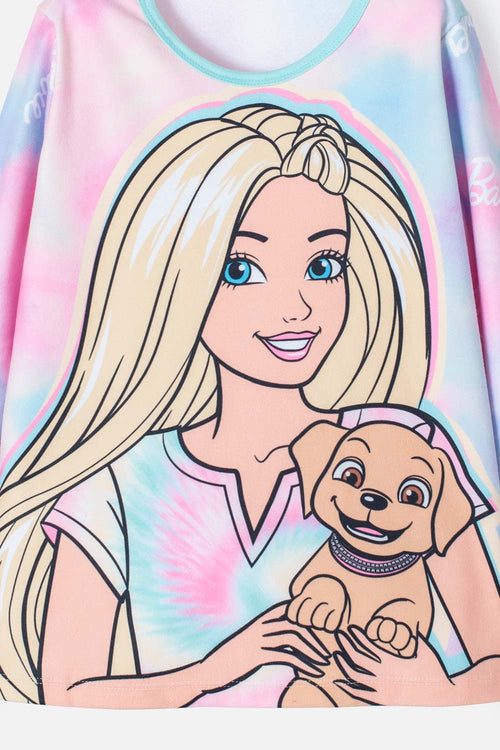 Card slide image -  PIJAMA DE BARBIE MANGA LARGA  MULTICOLOR PARA NIÑA