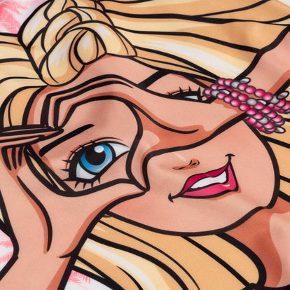 VESTIDO DE BAÑO BARBIE ENTERO MANGA LARGA ROSADO PARA NIÑA