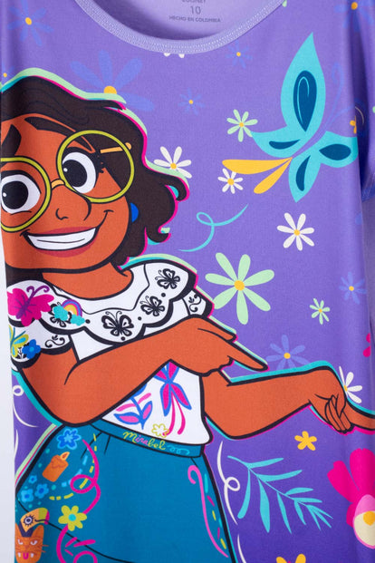 PIJAMA DE ENCANTO TIPO BATOLA LILA PARA NIÑA