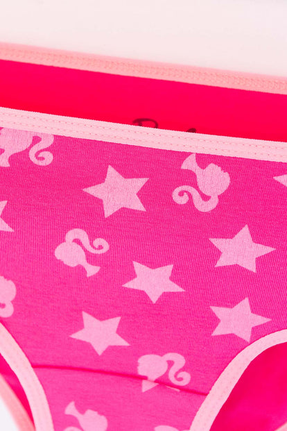 PACK X2 PANTIES DE BARBIE BLANCO Y FUCSIA PARA NIÑA