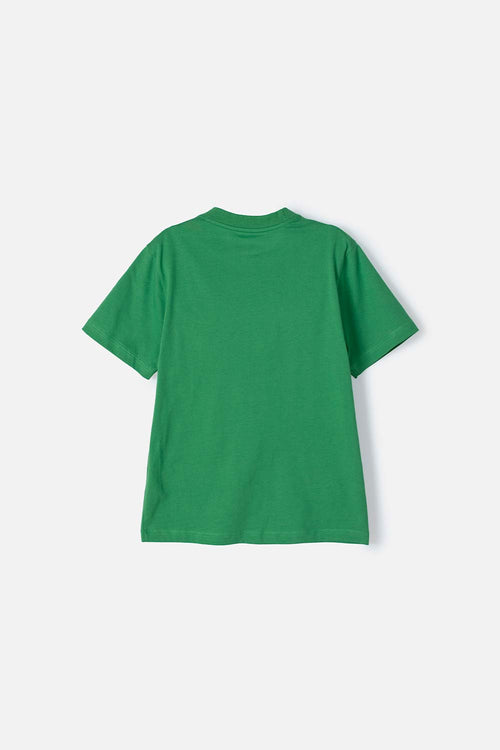 CAMISETA DE MINECRAFT VERDE MANGA CORTA PARA NIÑO