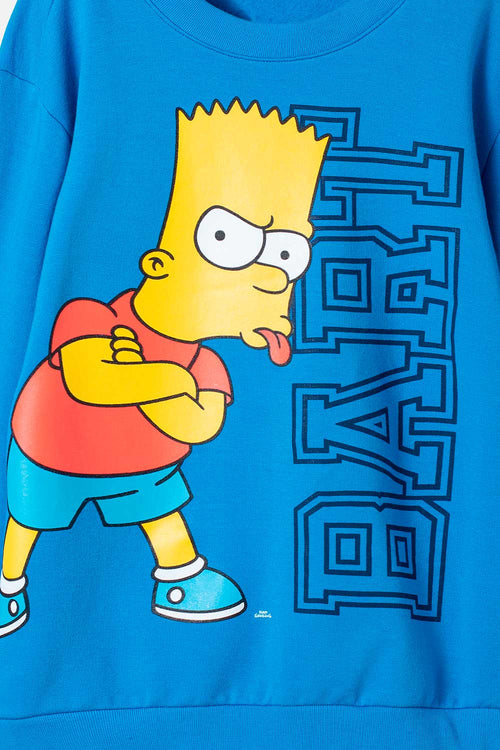 BUZO DE LOS SIMPSONS CERRADO AZUL PARA NIÑO