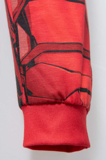 PIJAMA DE IRON MAN ROJA DE PANTALÓN LARGO PARA NIÑO