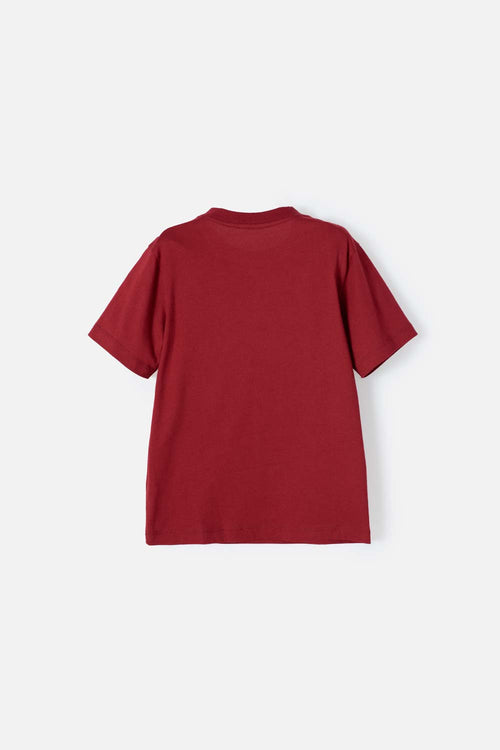 CAMISETA DE HARRY POTTER VINOTINTO MANGA CORTA PARA NIÑO