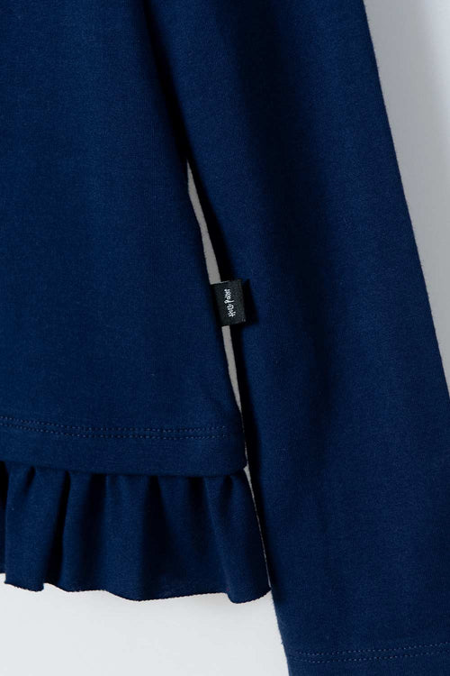 CAMISETA DE HARRY POTTER AZUL MANGA LARGA PARA NIÑA