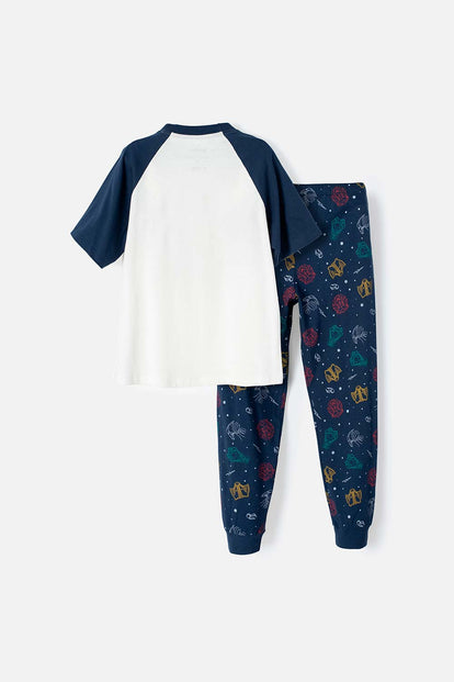 PIJAMA DE HARRY POTTER MULTICOLOR CON PANTALÓN LARGO UNISEX