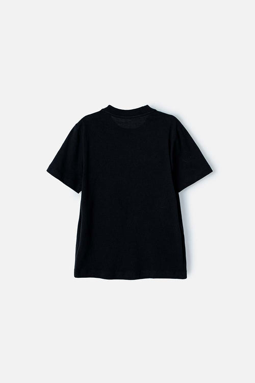 CAMISETA DE SPIDER-MAN MANGA CORTA NEGRA PARA NIÑO