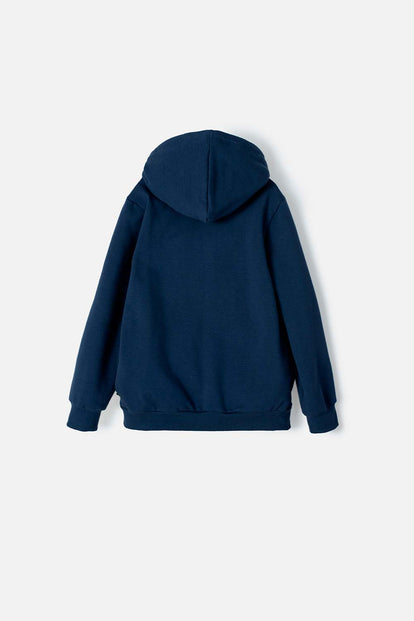 BUZO DE SONIC CON CIERRE AZUL PARA NIÑO