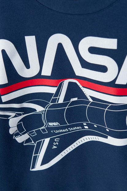 BUZO DE LA NASA CERRADO AZUL OSCURO PARA NIÑO