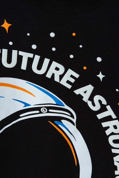 CAMISETA DE LA NASA NEGRA MANGA CORTA PARA NIÑO