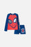 CONJUNTO DE BAÑO DE SPIDER-MAN MANGA LARGA ROJO Y AZUL PARA NIÑO