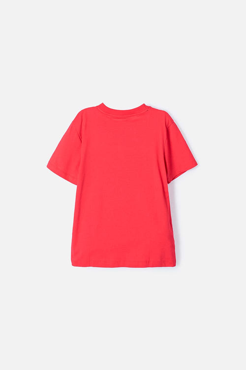 CAMISETA DE SPIDER-MAN MANGA CORTA ROJA PARA NIÑO