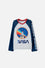 CAMISETA DE BAÑO NASA BLANCO/AZUL/ROJO PARA NIÑO