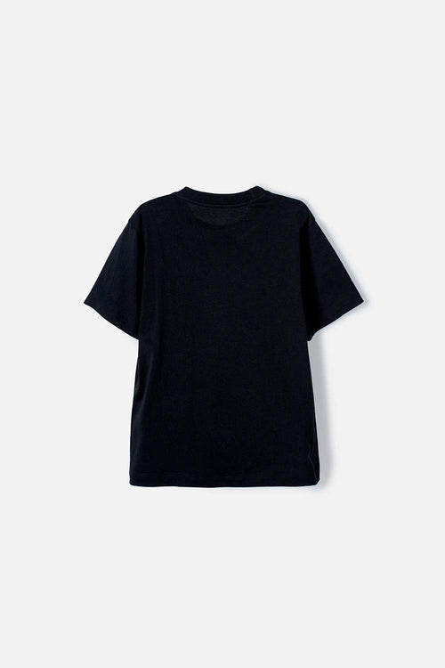 CAMISETA PLAYSTATION MANGA CORTA NEGRA PARA NIÑO