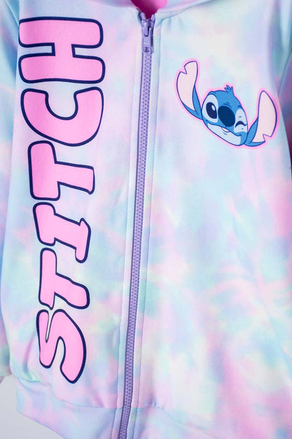 BUZO DE STITCH ABIERTO MULTICOLOR PARA NIÑA