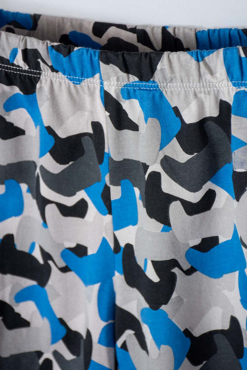 PIJAMA DE PLAYSTATION CON PANTALÓN CORTO AZUL PARA NIÑO