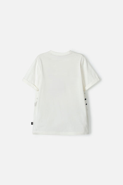 CAMISETA DE HELLO KITTY MARFIL MANGA CORTA PARA NIÑA