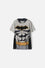 CAMISETA DE BATMAN MANGA CORTA GRIS PARA NIÑO