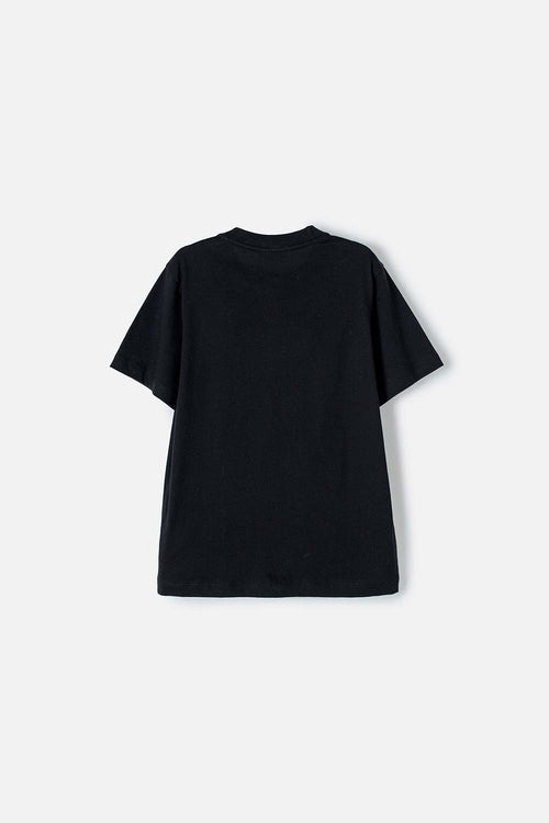 CAMISETA DE HOTWHEELS MANGA CORTA NEGRA PARA NIÑO