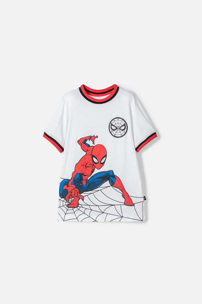 CAMISETA DE SPIDERMAN MANGA CORTA PARA NIÑO