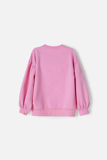 BUZO DE STITCH ROSADO CERRADO PARA NIÑA