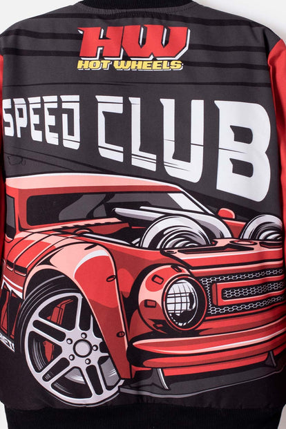 CHAQUETA DE HOT WHEELS CON CIERRE MULTICOLOR PARA NIÑO