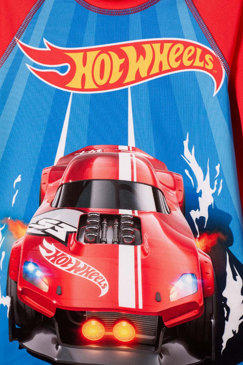 CONJUNTO DE BAÑO HOT WHEELS MULTICOLOR PARA NIÑO