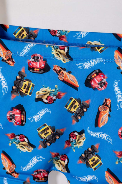 CONJUNTO DE BAÑO HOT WHEELS MULTICOLOR PARA NIÑO