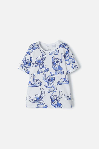  CAMISETA DE STITCH MANGA CORTA MULTICOLOR PARA NIÑA