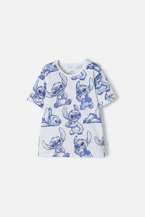 Card slide image -  CAMISETA DE STITCH MANGA CORTA MULTICOLOR PARA NIÑA