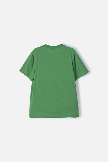 CAMISETA DE HULK MANGA CORTA VERDE PARA NIÑO