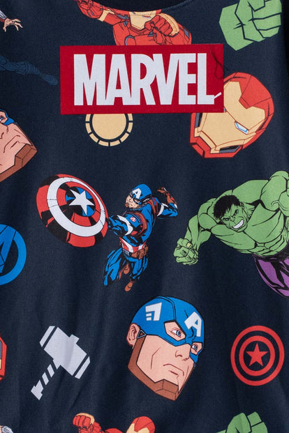 BUZO DE MARVEL CERRADO AZUL OSCURO PARA NIÑO