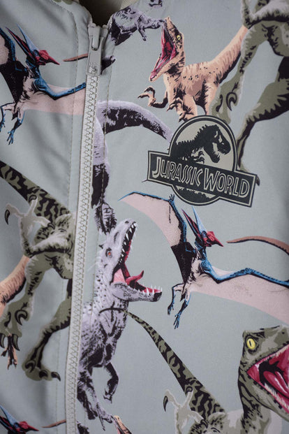 CHAQUETA DE JURASSIC WORLD CON CIERRE VERDE OLIVA PARA NIÑO
