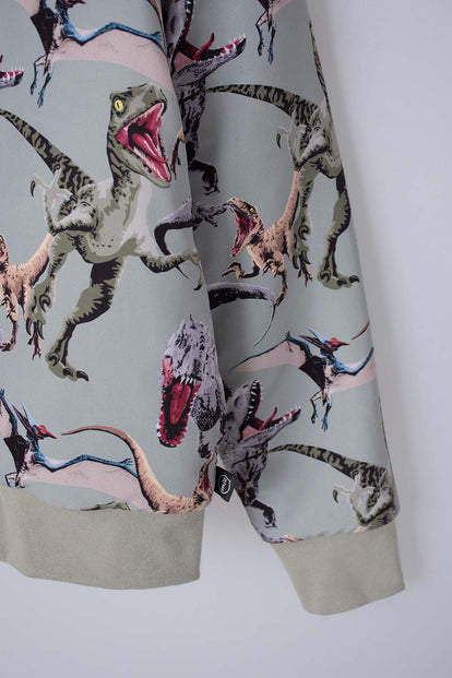 CHAQUETA DE JURASSIC WORLD CON CIERRE VERDE OLIVA PARA NIÑO