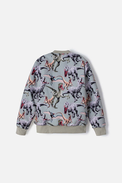 CHAQUETA DE JURASSIC WORLD CON CIERRE VERDE OLIVA PARA NIÑO