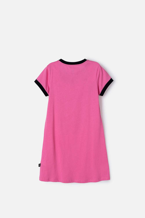 PIJAMA DE KUROMI ROSADA Y NEGRA TIPO BATOLA PARA NIÑA