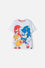 CAMISETA DE SONIC MANGA CORTA BLANCO PARA NIÑO