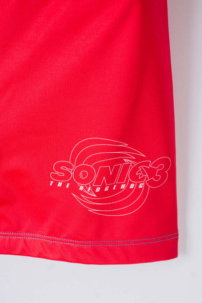 CONJUNTO DE BAÑO DE SONIC MANGA LARGA AZUL Y ROJO PARA NIÑO