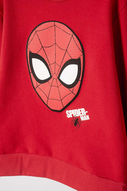 BUZO DE SPIDERMAN CERRADO ROJO PARA NIÑO