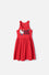 VESTIDO DE HELLO KITTY MANGA SISA ROJO PARA NIÑA