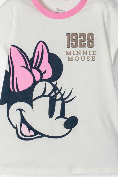 PIJAMA MINNIE MOUSE PANTALÓN LARGO MULTICOLOR PARA NIÑA