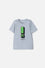 CAMISETA DE MINECRAFT MANGA CORTA GRIS PARA NIÑO